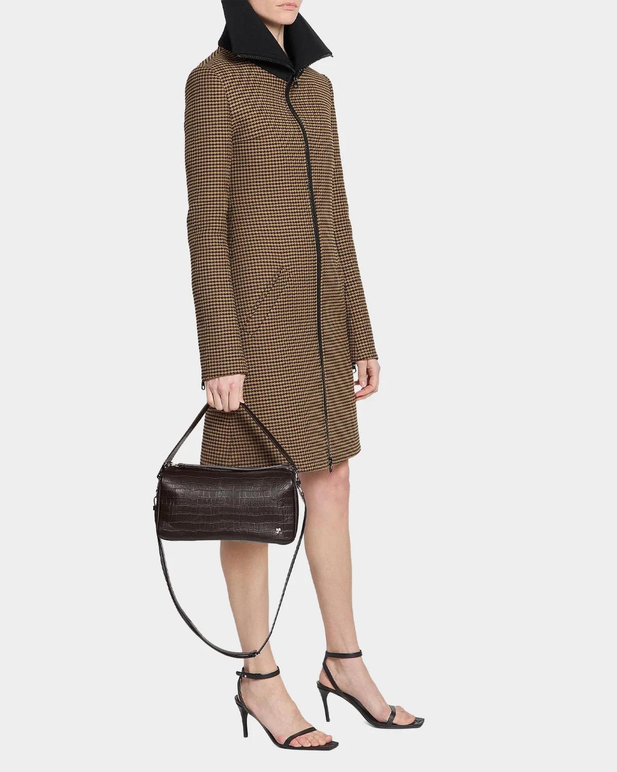 Courrèges Three Sixty Croc-Embossed Leather Shoulder Bag | Thumbnail 4