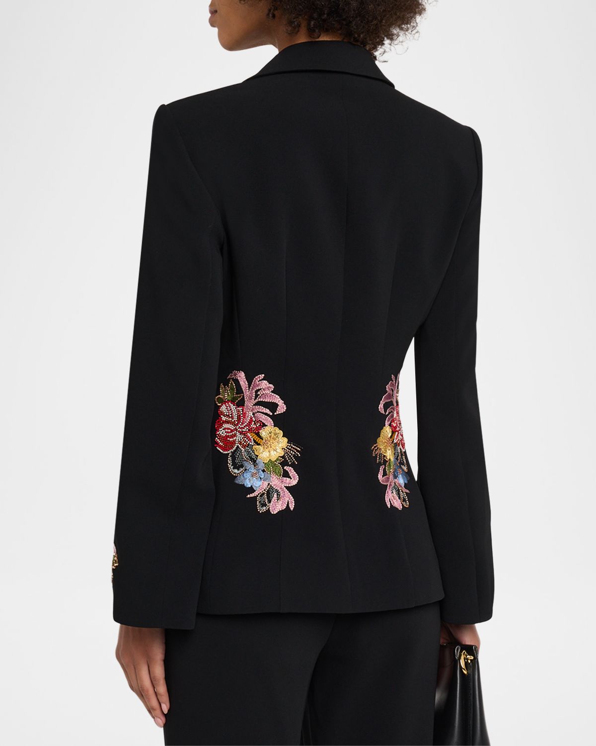 Cinq a Sept Rhinestone Floral Peak-Lapel Blazer | Thumbnail 3 Cinq a Sept Rhinestone Floral Peak-Lapel Blazer | Thumbnail 3