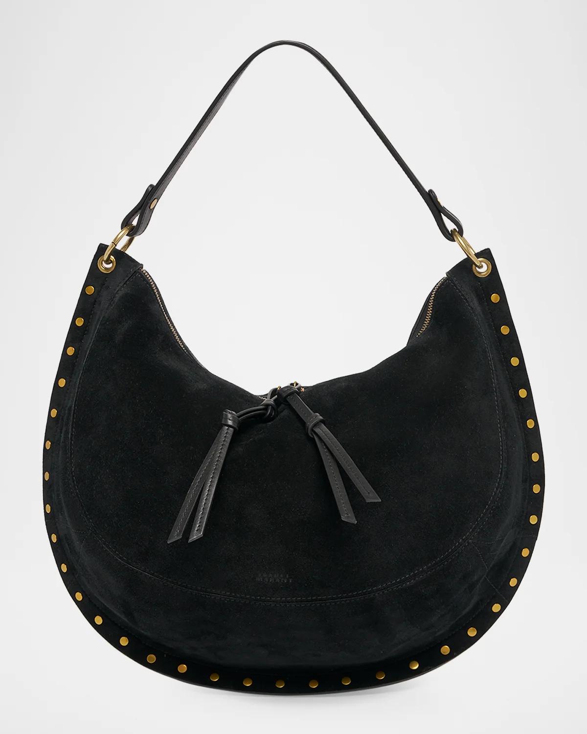 Oskan Studded Suede Hobo Bag Oskan Studded Suede Hobo Bag