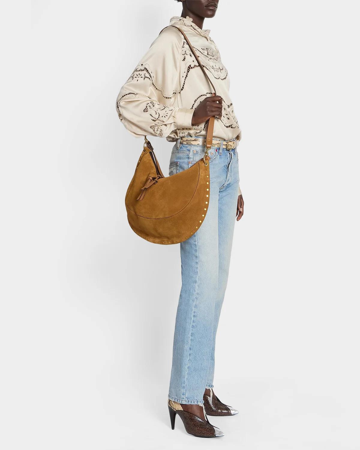 Isabel Marant Oskan Studded Suede Hobo Bag | Thumbnail 3 Isabel Marant Oskan Studded Suede Hobo Bag | Thumbnail 3