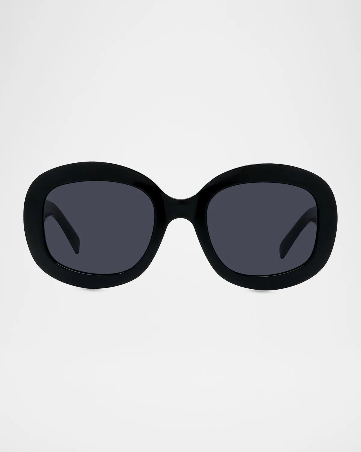 City 52MM Round Sunglasses