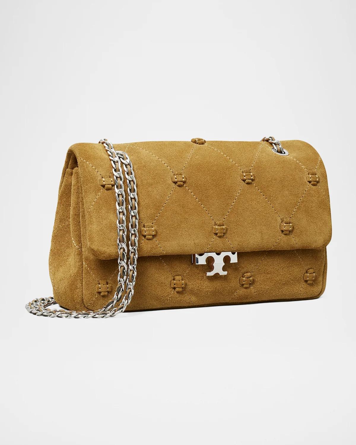 Tory Burch Bunny Knot Quilted Suede Shoulder Bag | Thumbnail 2