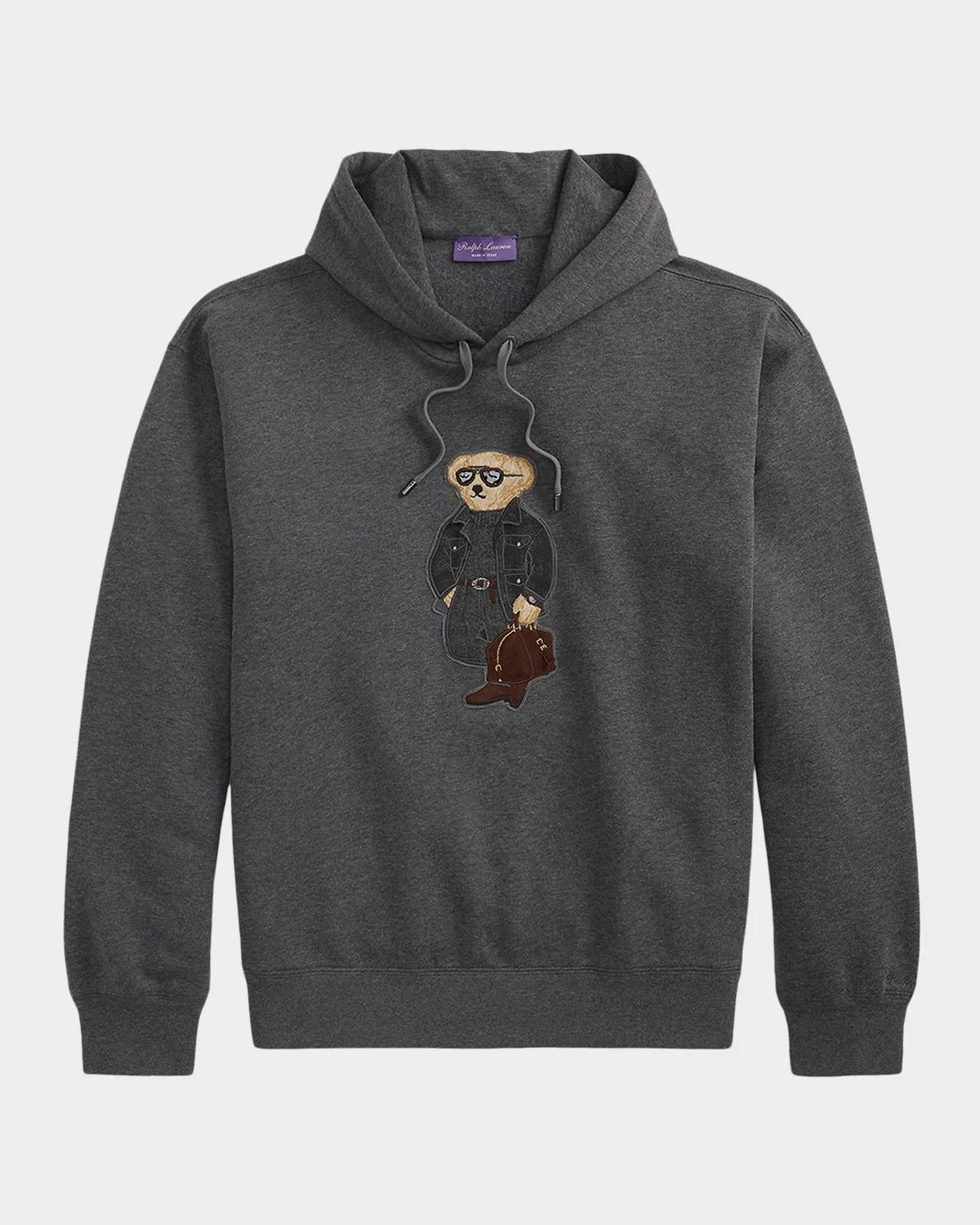 Ralph Lauren Men's Polo Bear Cotton-Blend Fleece Hoodie