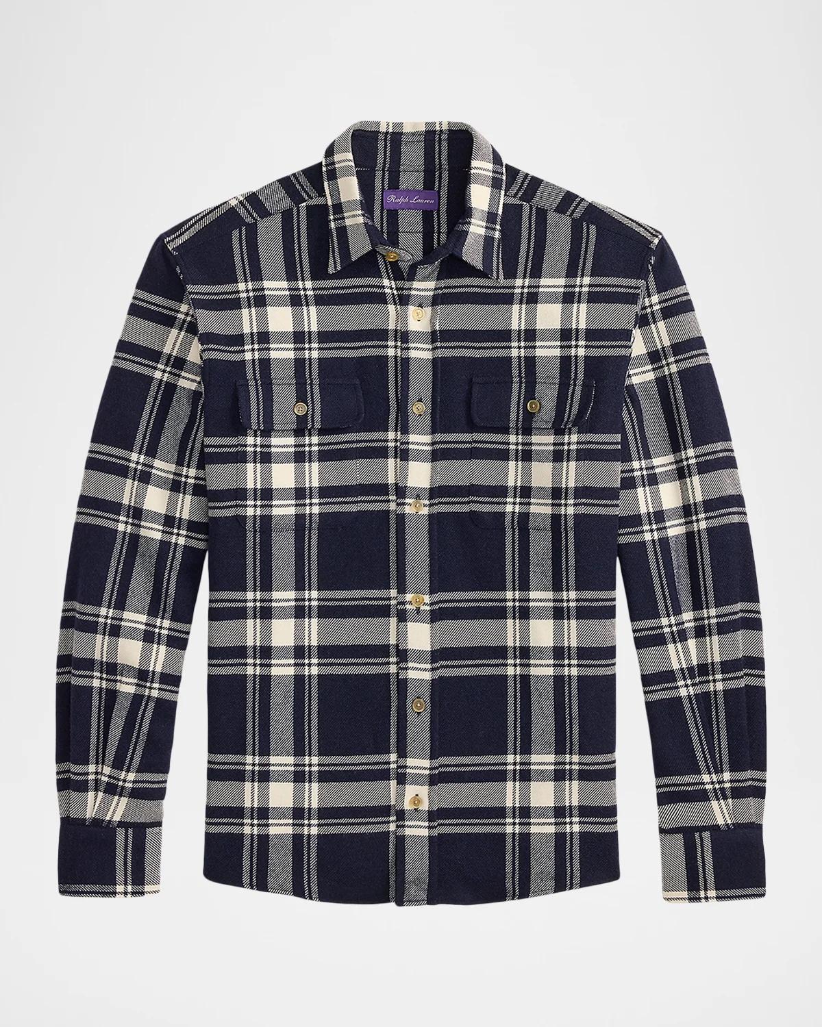 Ralph Lauren Men's Plaid Cotton Flannel Shirt