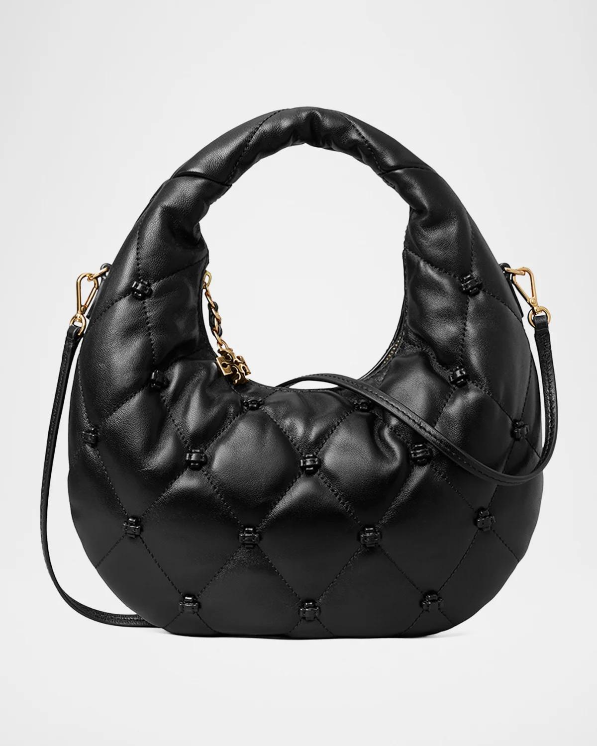 Bunny Knot Quilted Crescent Top-Handle Bag Bunny Knot Quilted Crescent Top-Handle Bag