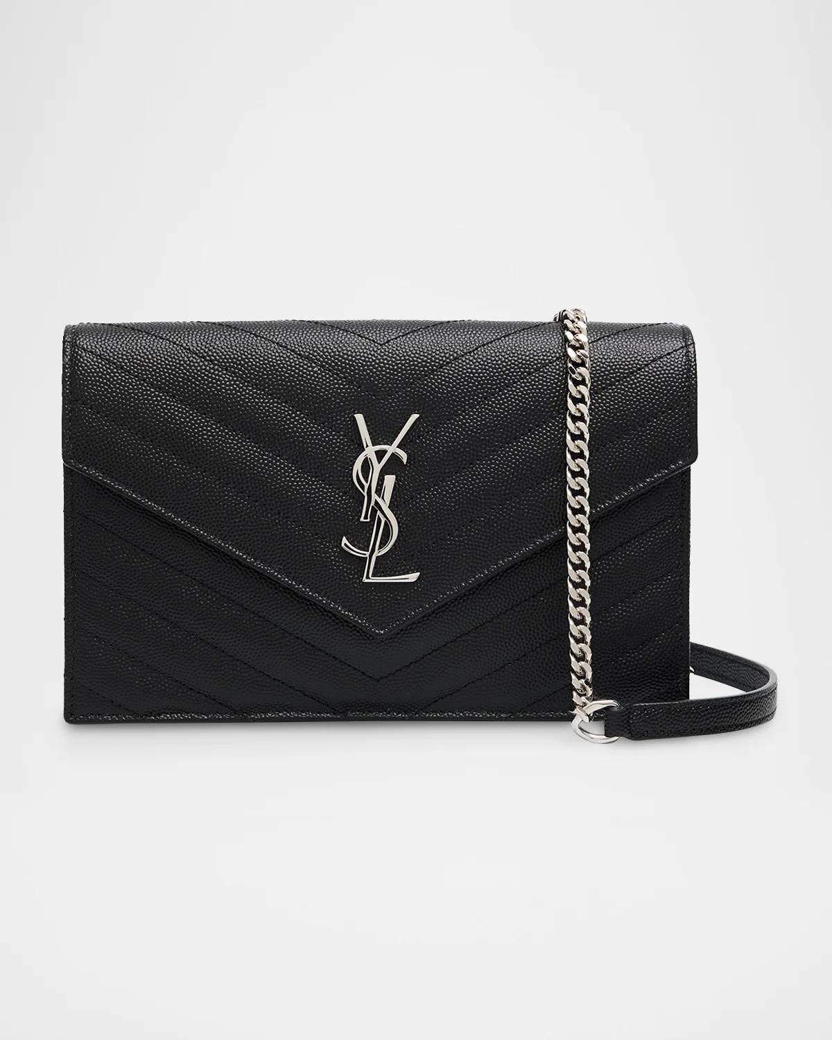 YSL Quilted Pebbled Leather Crossbody Bag YSL Quilted Pebbled Leather Crossbody Bag
