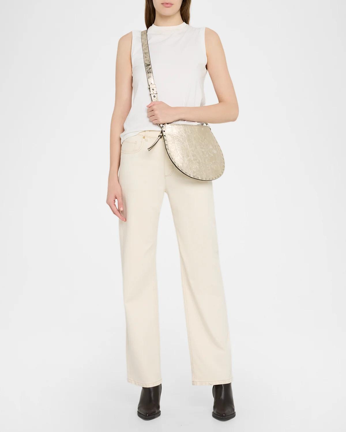 Isabel Marant Oskan Metallic Leather Shoulder Bag | Thumbnail 5 Isabel Marant Oskan Metallic Leather Shoulder Bag | Thumbnail 5