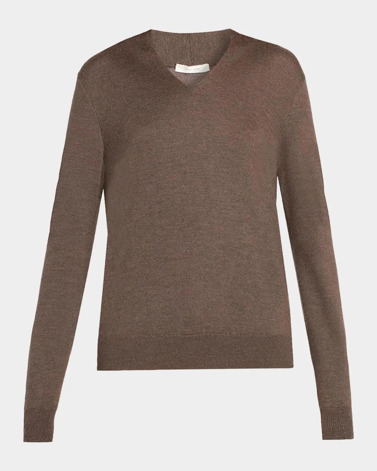 Piro Cashmere-Silk Fine Knit V-Neck Sweater Piro Cashmere-Silk Fine Knit V-Neck Sweater