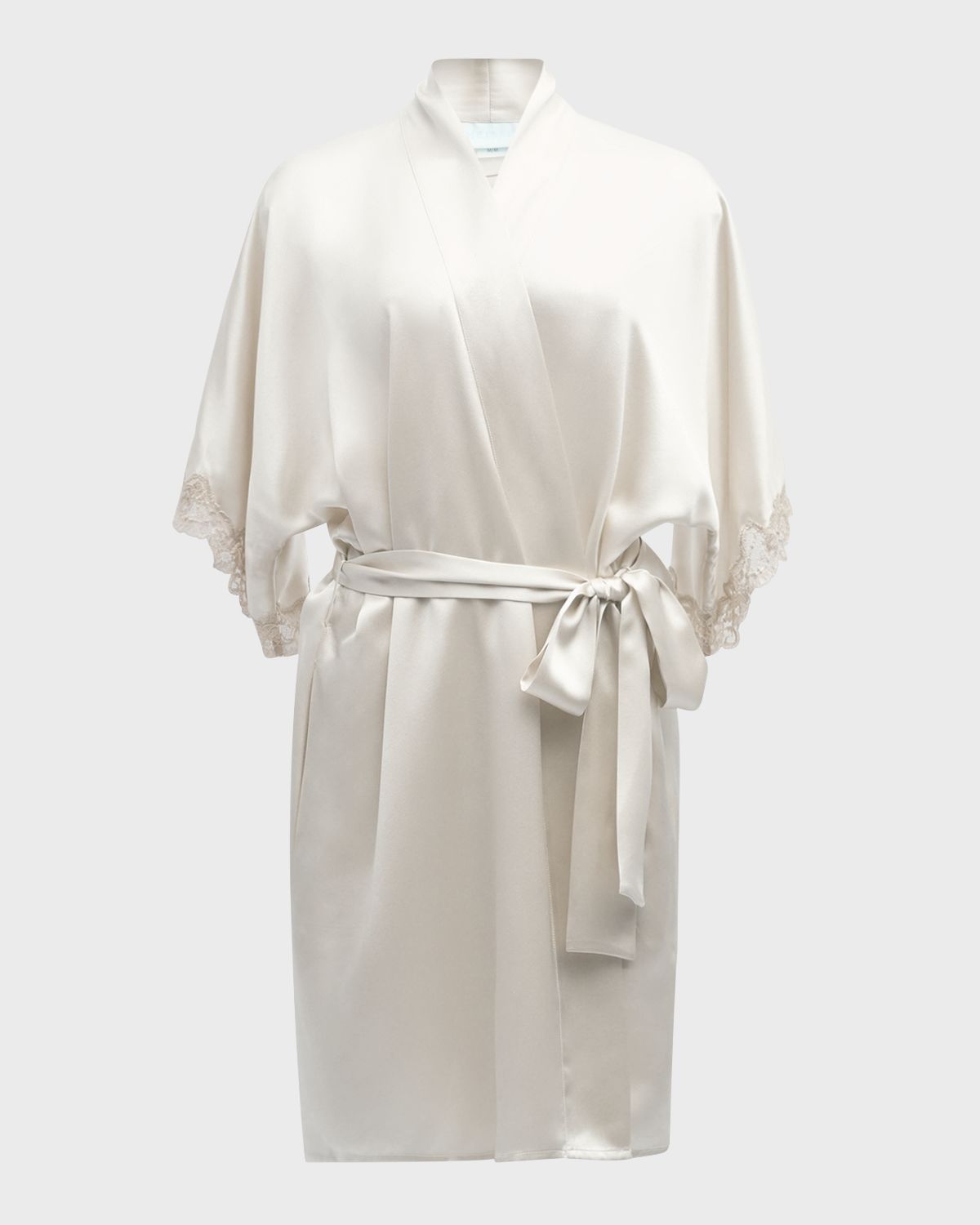Christine Lingerie Bijoux Short Silk Robe | Thumbnail 4