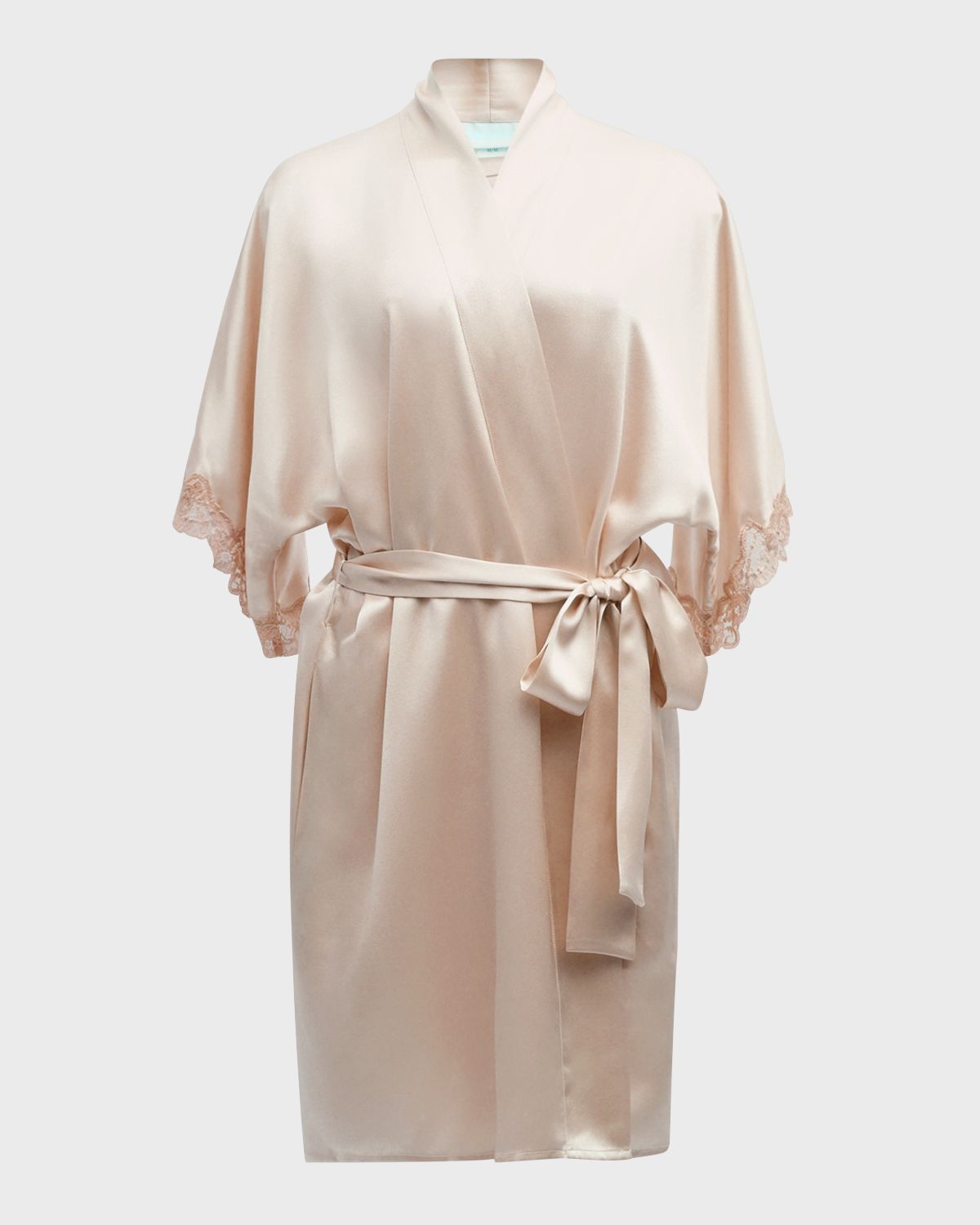 Christine Lingerie Bijoux Short Silk Robe | Thumbnail 4