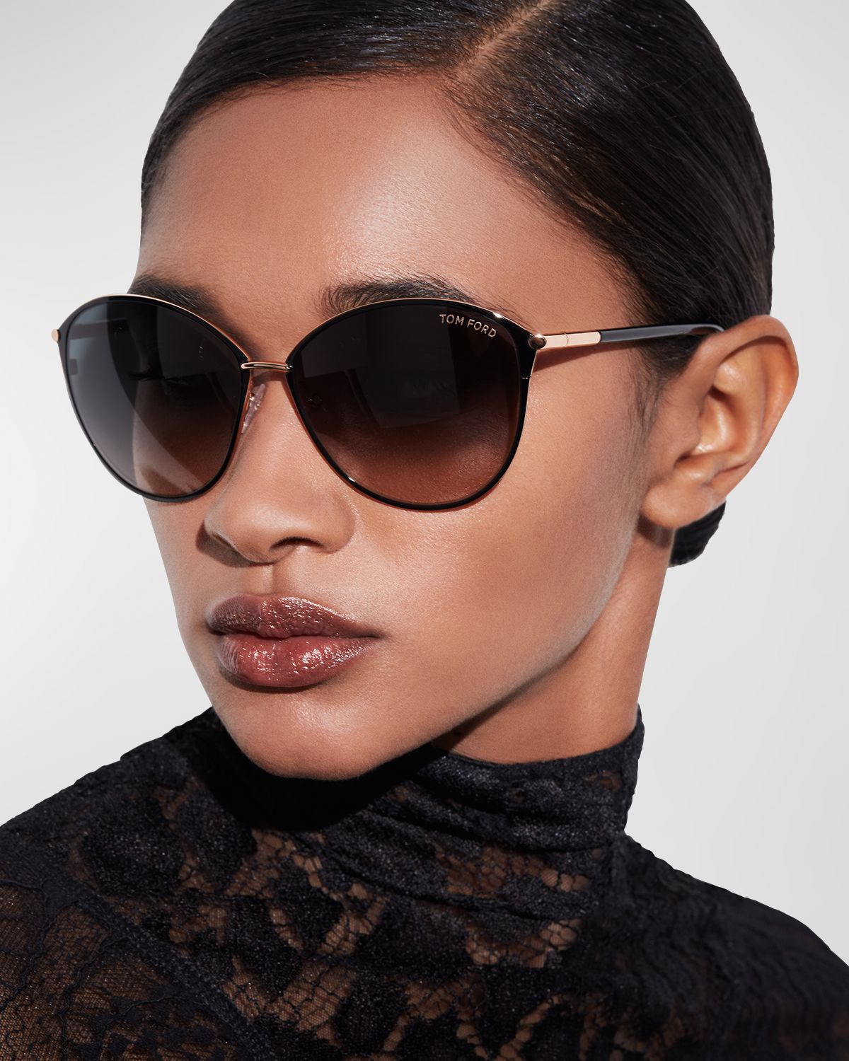 TOM FORD Penelope Metal Butterfly Sunglasses