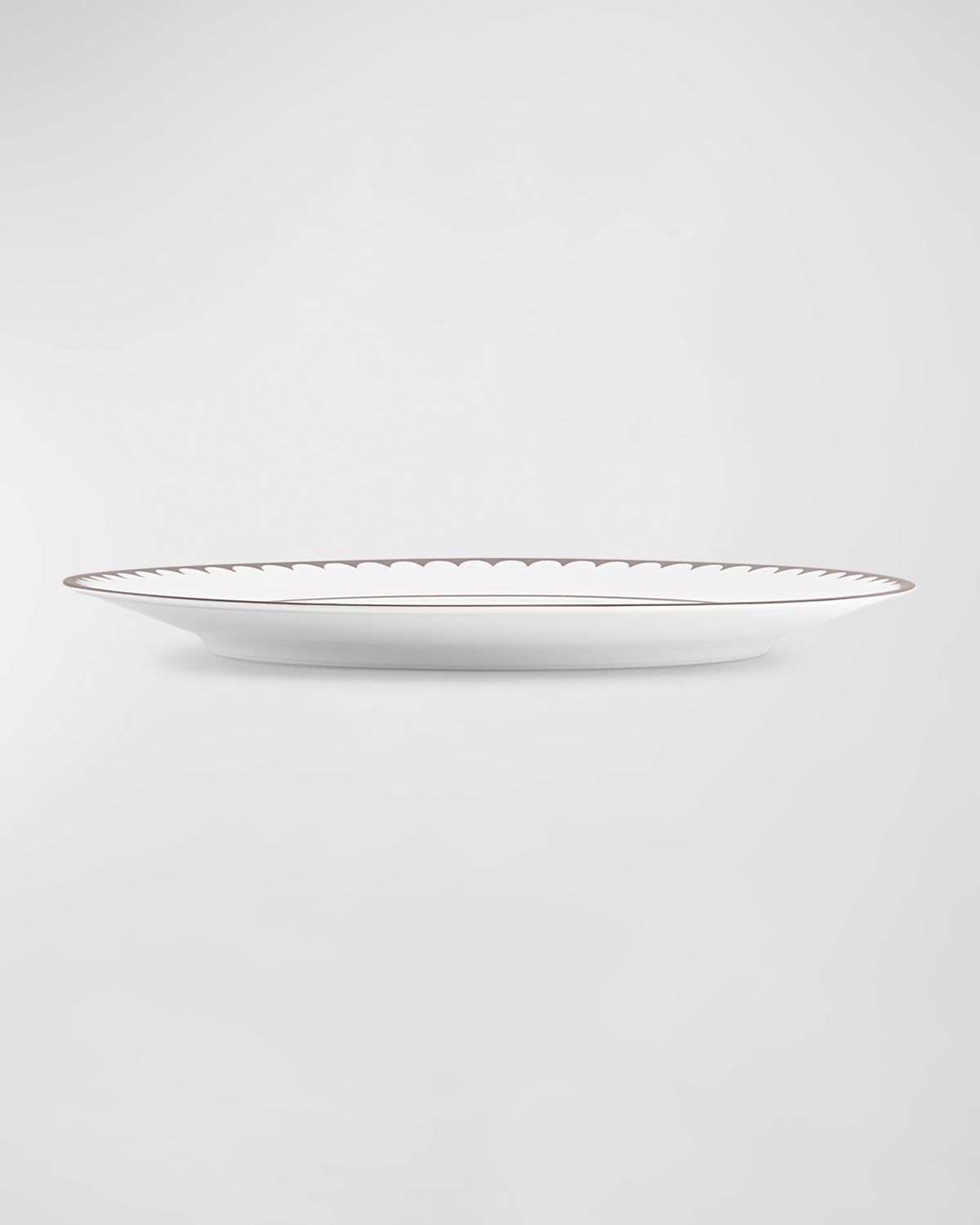 L 'Objet Aegean Filet Platinum Dinner Plate