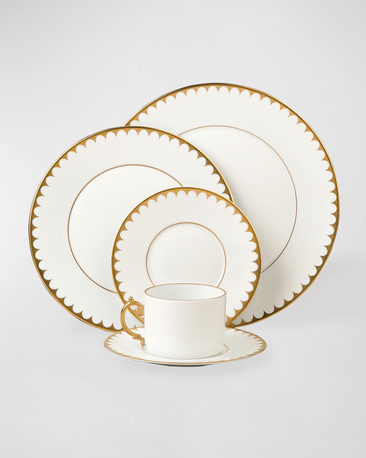 L 'Objet Aegean Filet Gold Bread and Butter Plate