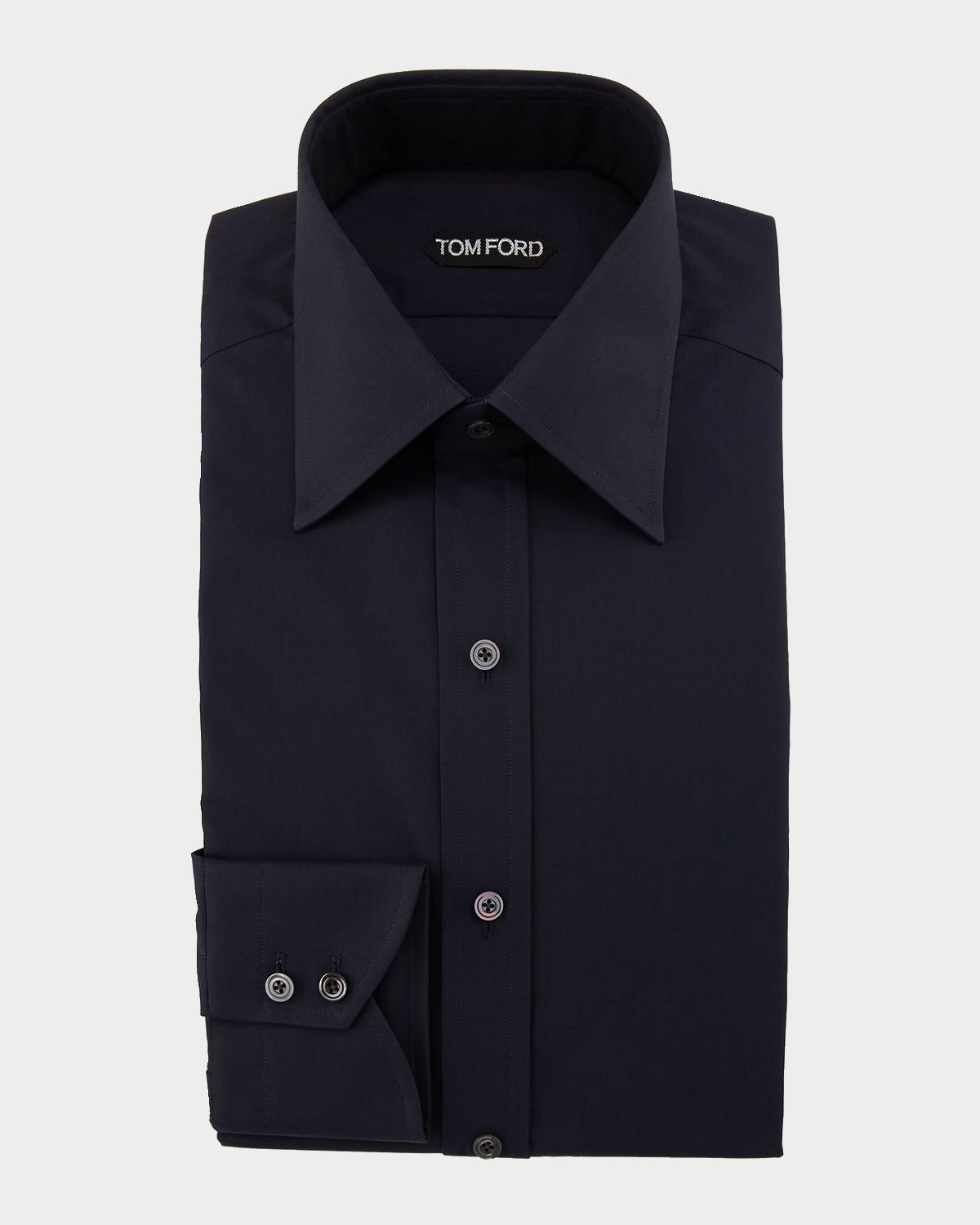 TOM FORD Men 's Solid Dress Shirt
