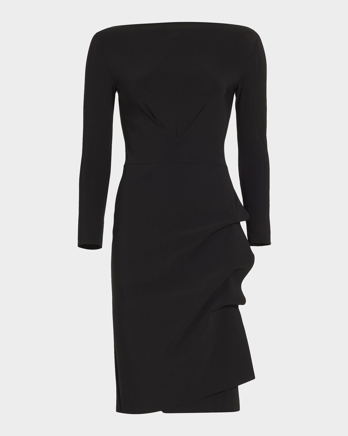 Chiara Boni La Petite Robe Cassandre 3/4-Sleeve Shirred Dress