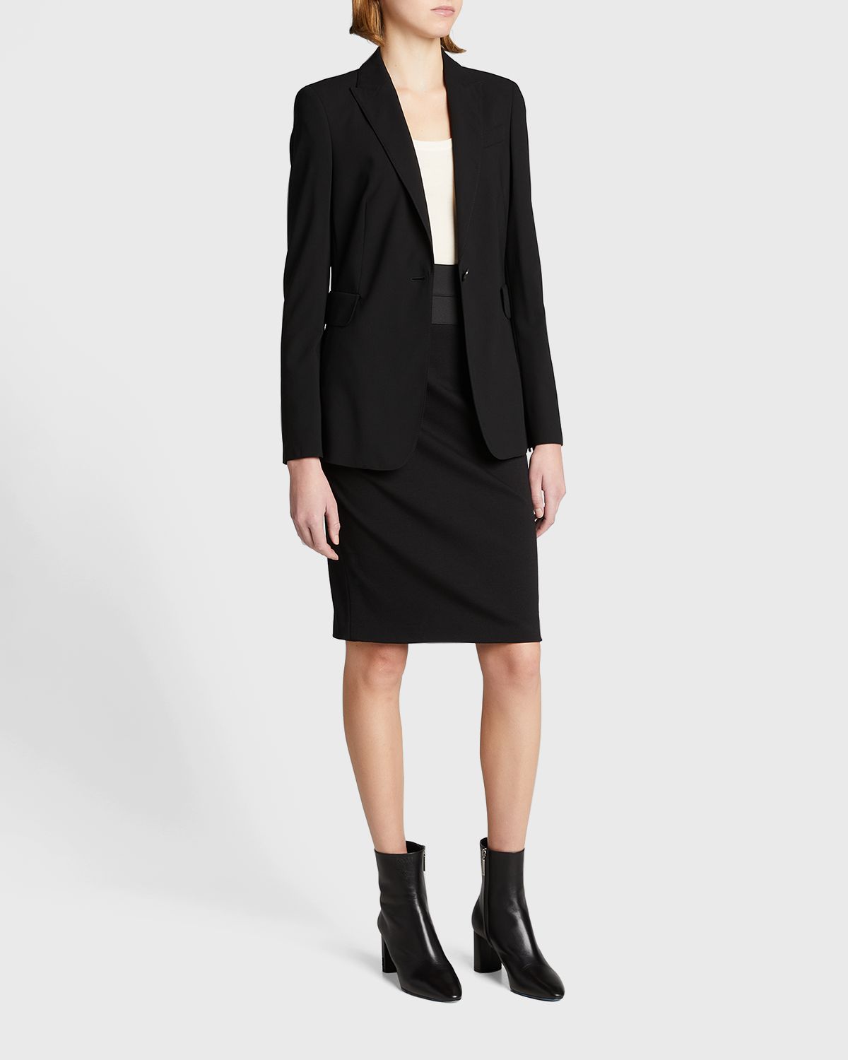 Akris punto High-Waist Jersey Pencil Skirt