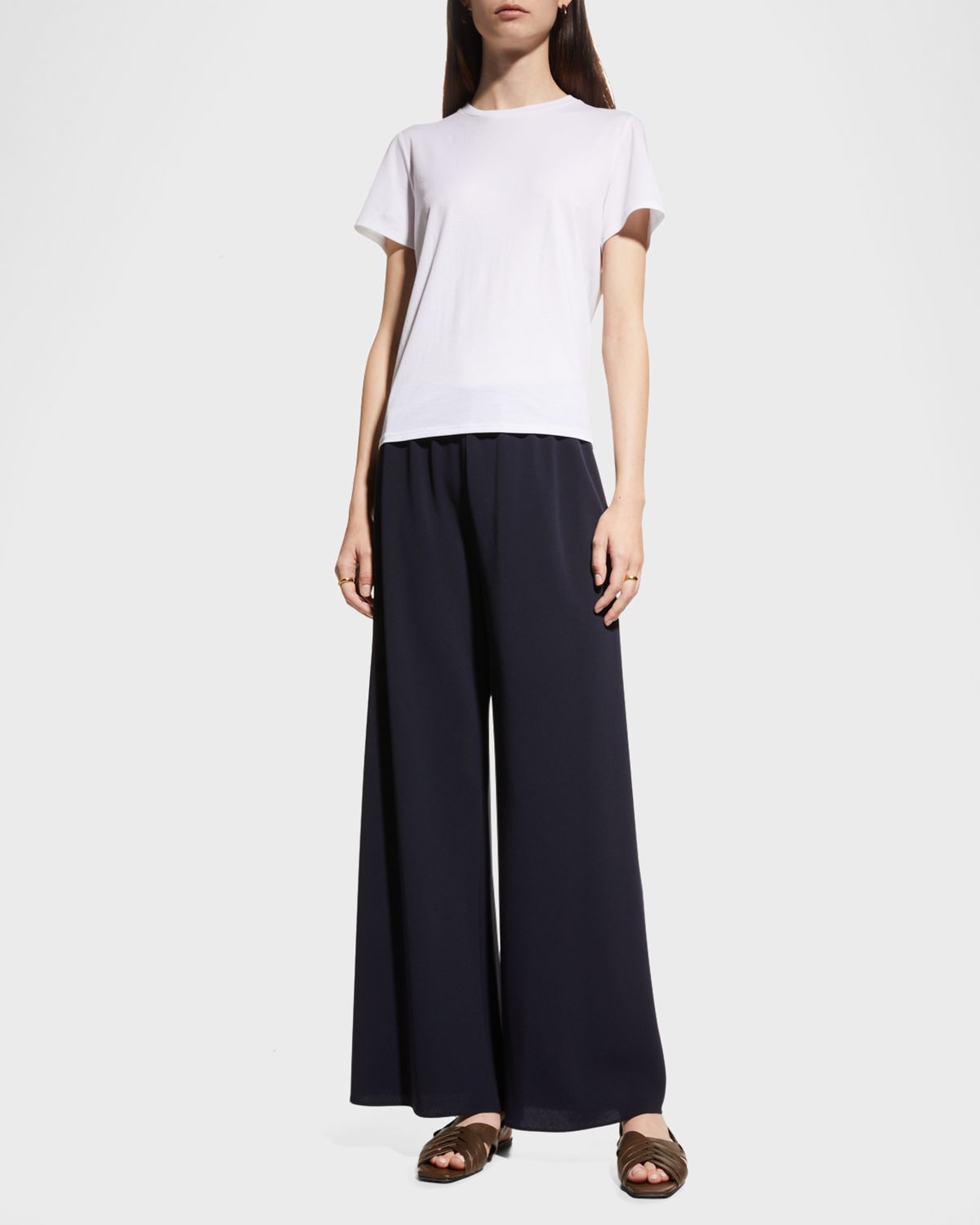 THE ROW Wesler Short-Sleeve Top