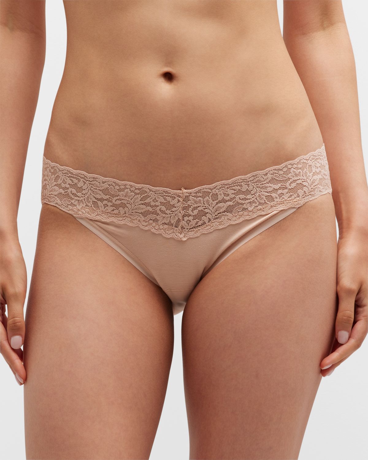 Hanky Panky Signature Lace Organic Cotton V-Kini Panties