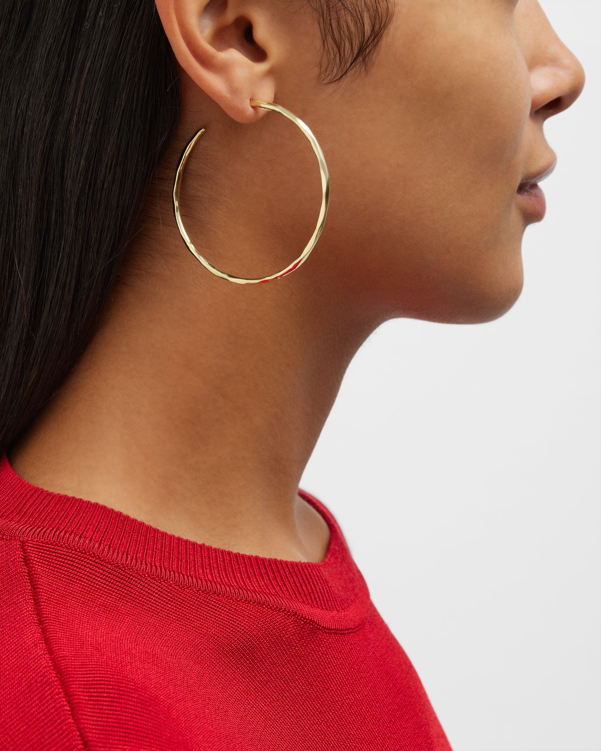 Ippolita Large Squiggle Hoop Earrings in 18K Gold