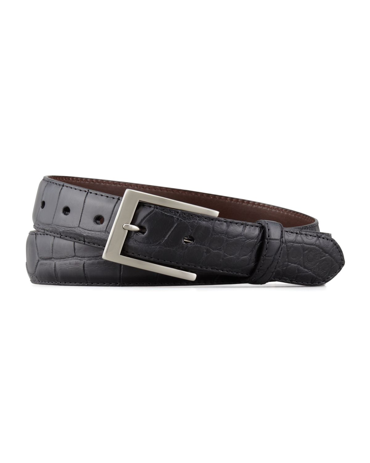 W. Kleinberg Matte Alligator Belt, Black | Thumbnail 5 W. Kleinberg Matte Alligator Belt, Black | Thumbnail 5